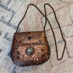 Vintage Sajai Metal Gem Purse